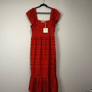 Marie Oliver Orange Maxi Dress